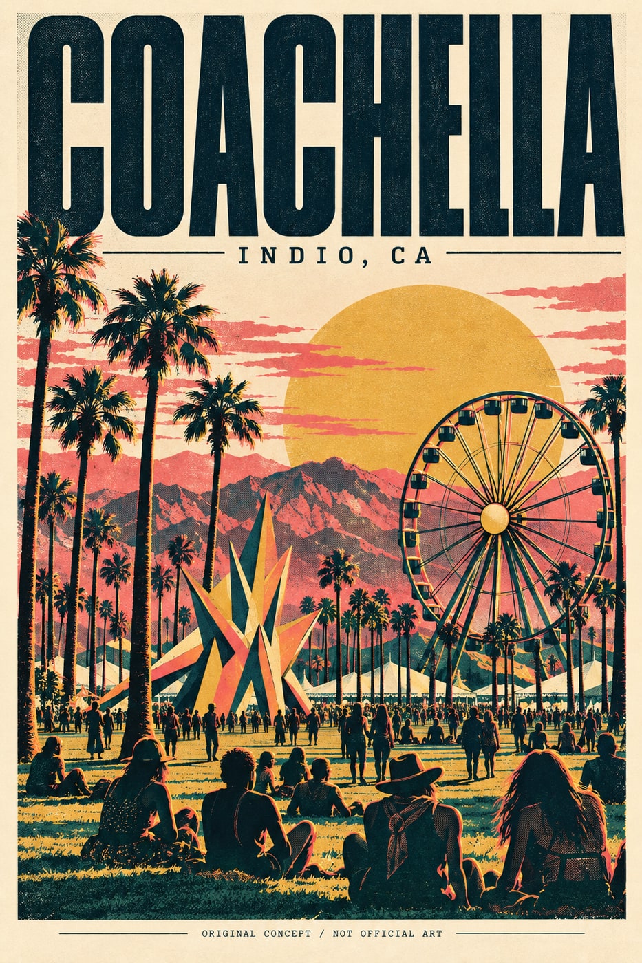 Coachella, original concept poster (not official art)