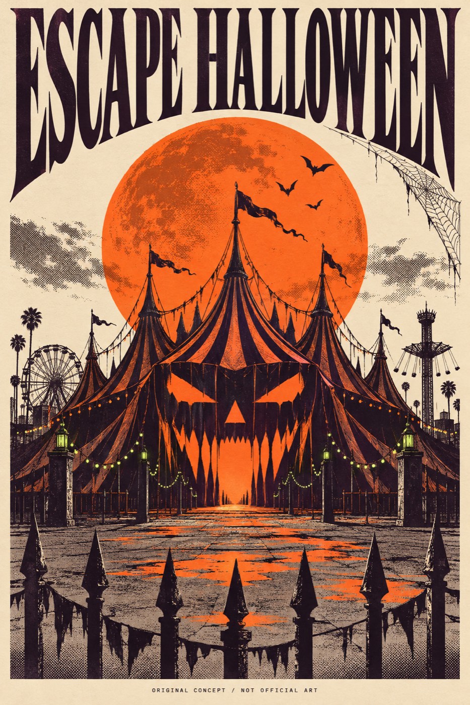 Escape Halloween, original concept poster (not official art)