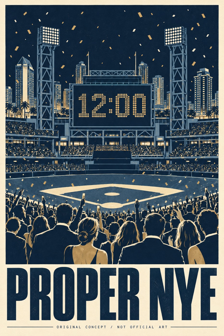 Proper NYE, original concept poster (not official art)