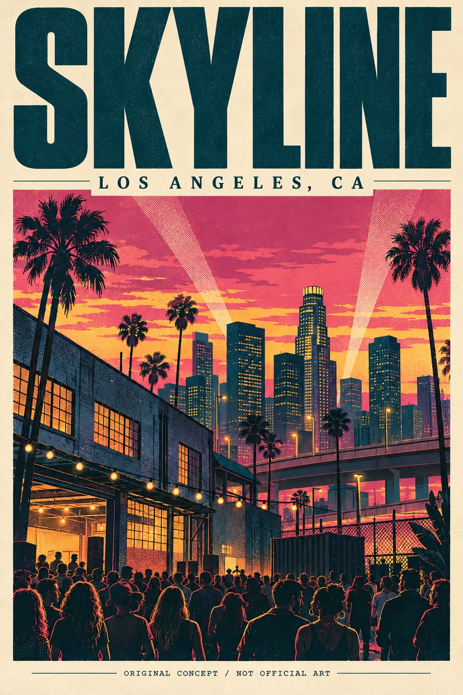 Skyline LA, original concept poster (not official art)