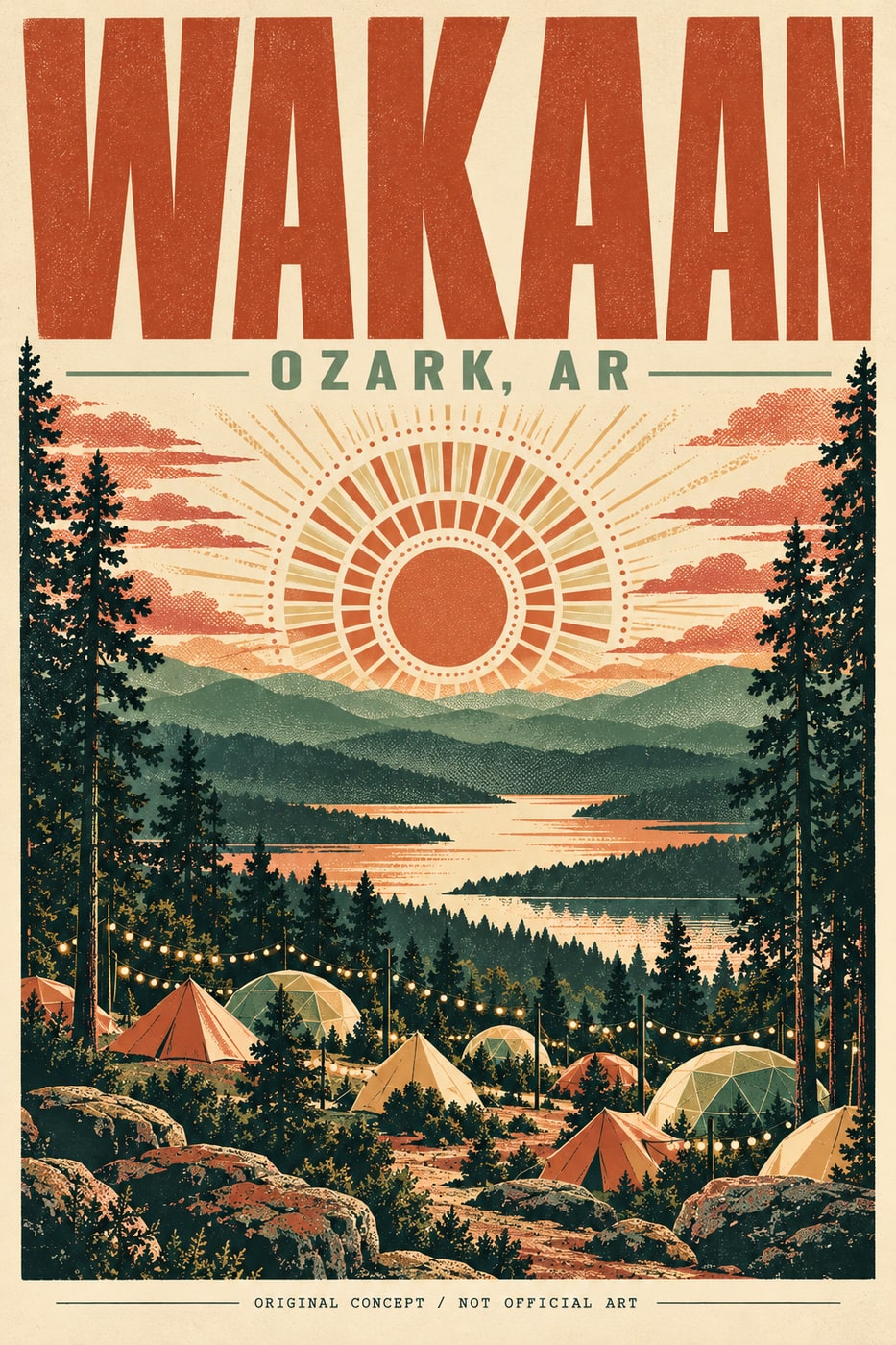 Wakaan Music Festival, original concept poster (not official art)